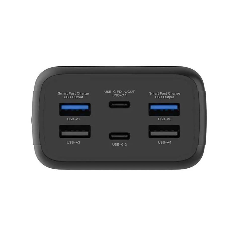 پورت های پاور بانک انرجایزر مدل Energizer UE30063PQ 30000mAh 30W مشکی