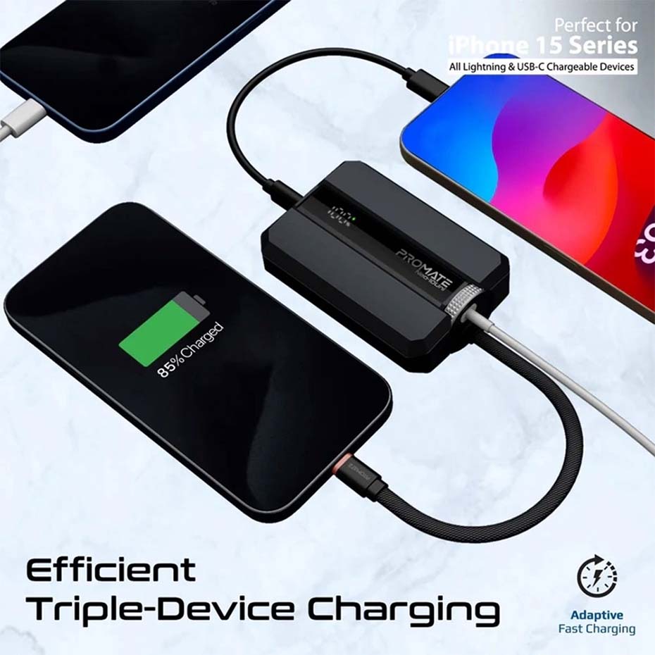 قیمت پاوربانک شارژ سریع پرومیت مدل PROMATE NEO-10UNI 10000mAh 30W مشکی