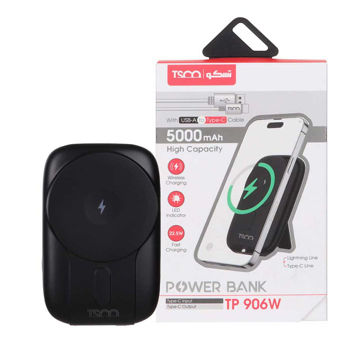 خرید پاوربانک مگ سیف تسکو مدل TSCO TP906W 5000mAh 10W مشکی