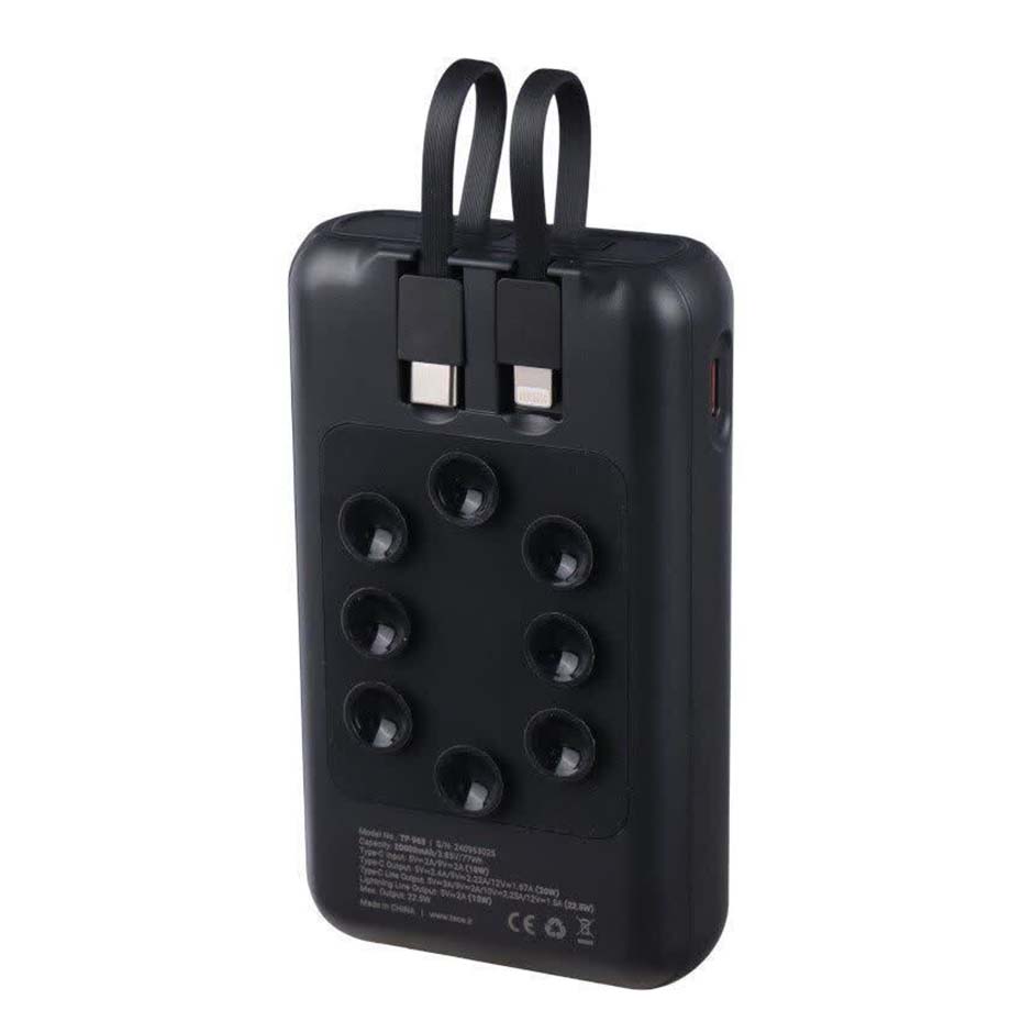 مشخصات پاوربانک تسکو مدل TSCO TP 963 20000mAh 18W مشکی
