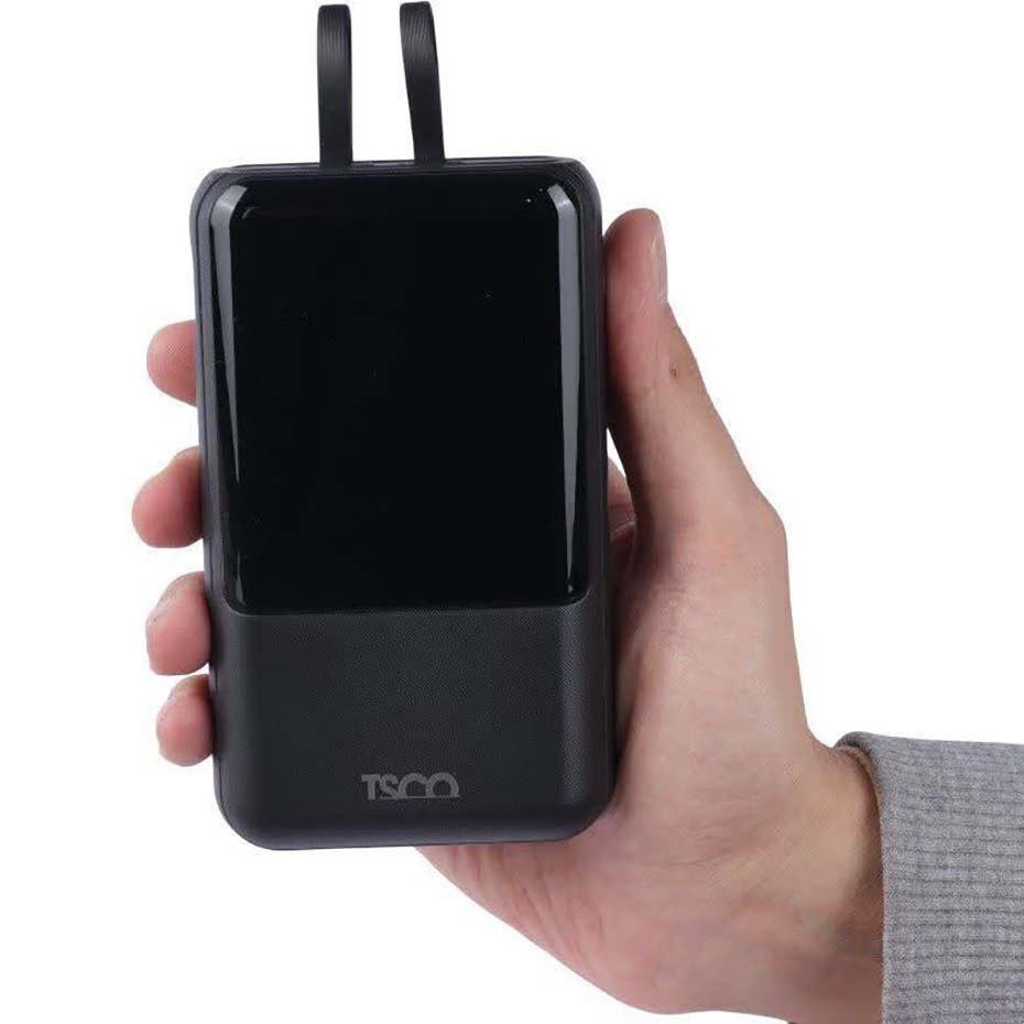 ابعاد پاوربانک تسکو مدل TSCO TP 963 20000mAh 18W مشکی
