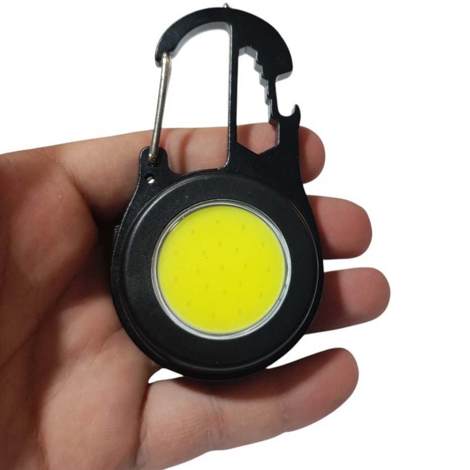 قیمت چراغ شارژی چند کاره مدل COB rechargeable keychain light 6IN1