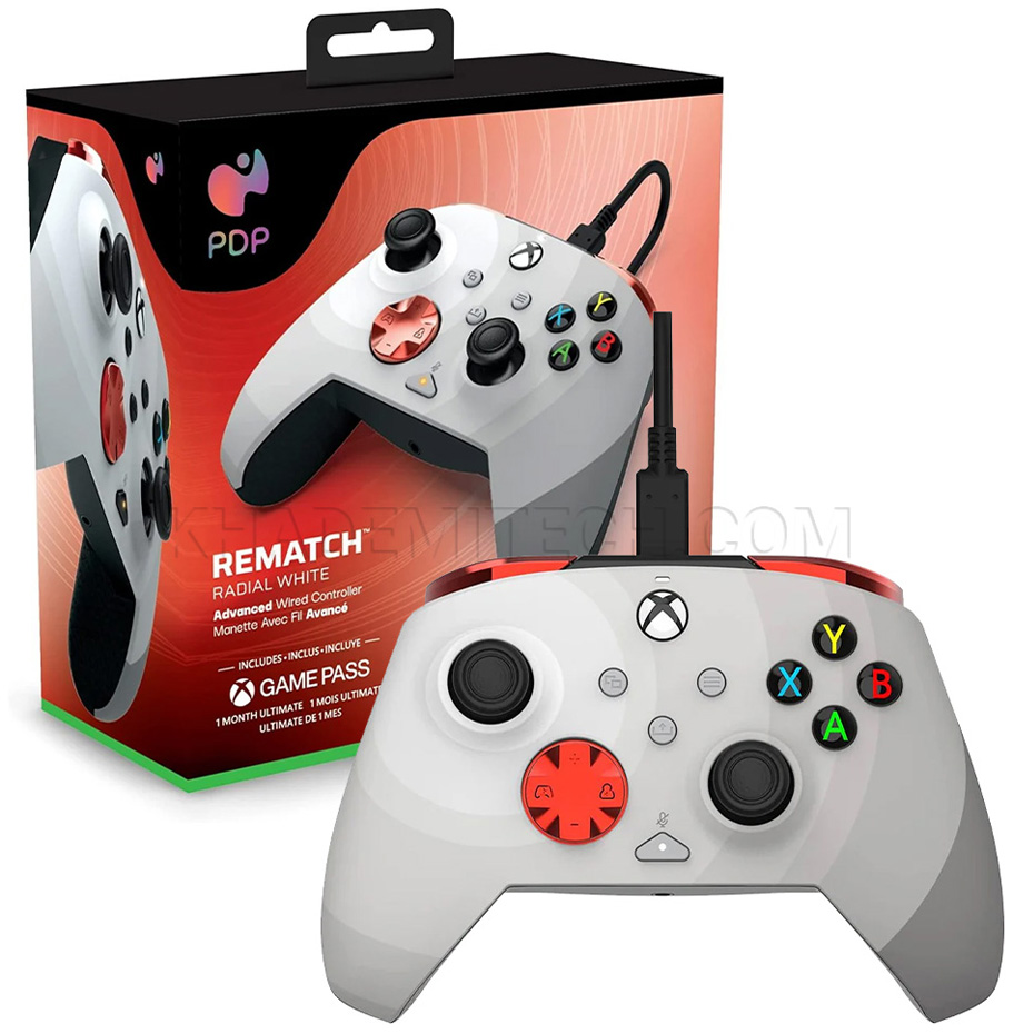 دسته بازی PDP XBOX X/S/PC سفید قرمز