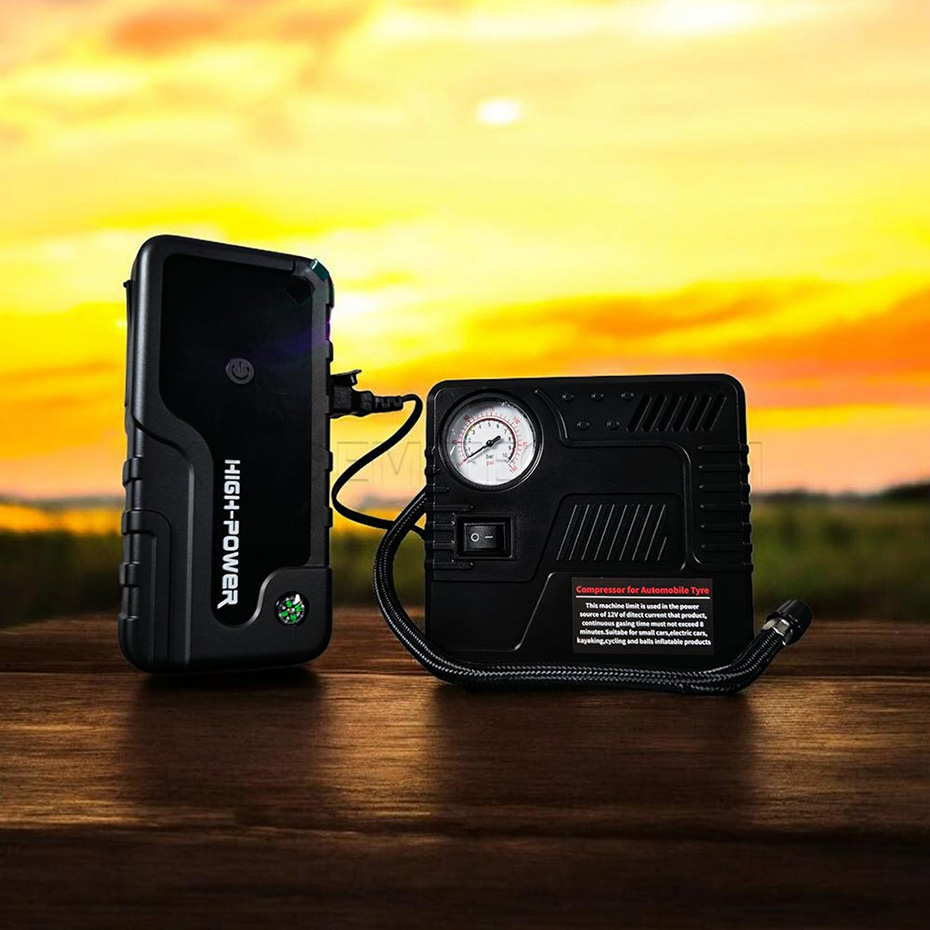 قیمت جامپ استارتر و پمپ باد های پاور مدل HIGH-POWER JUMP STARTER CY16