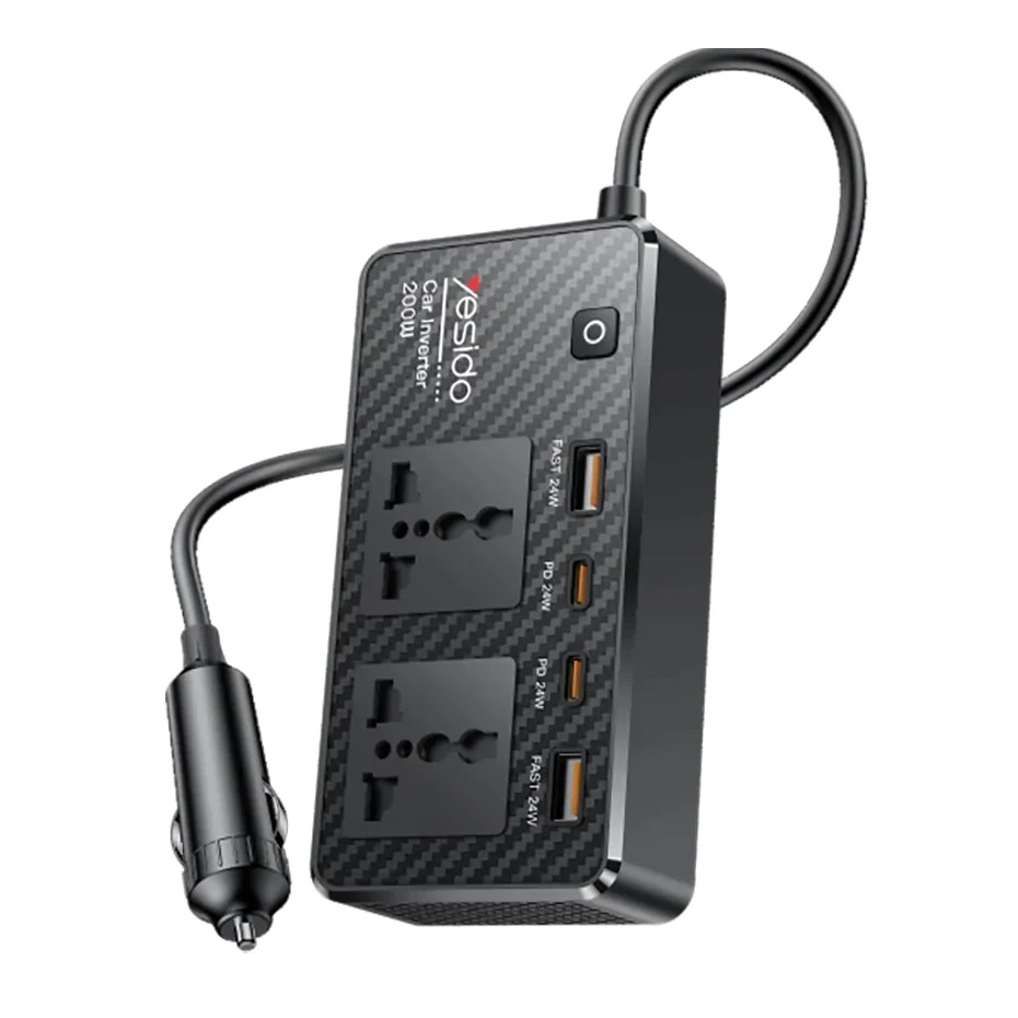 قیمت اینورتر فندکی خودرو یسیدو مدل Yesido VC07 200W