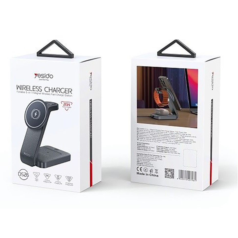 قیمت استند وایرلس شارژ رومیزی یسیدو مدل Yesido DS26 20W