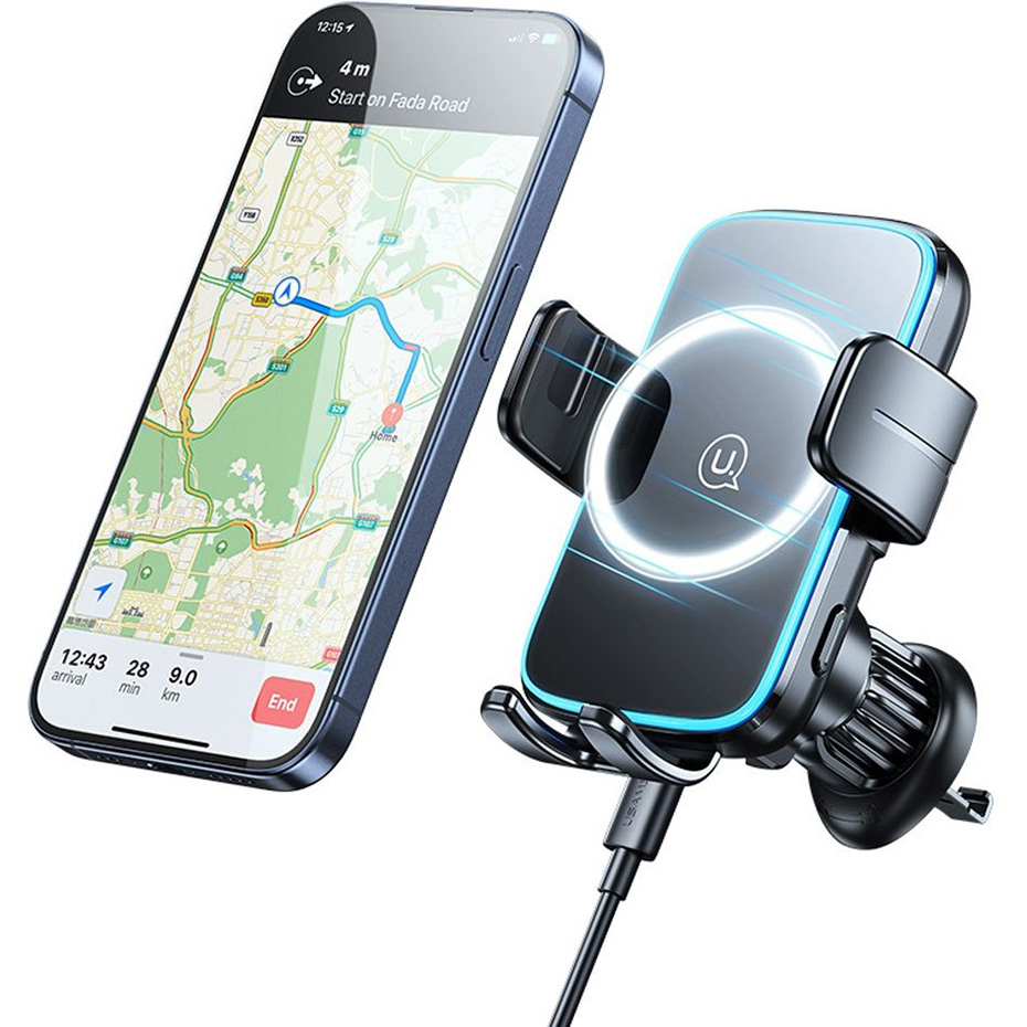 خرید هولدر و شارژر وایرلس موبایل یوسمز مدل USAMS CD230 15W