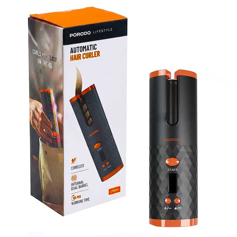 خرید دستگاه کرلی و فرکننده مو پورودو مدل PORODO Automatic Hair Curler PDLFS174