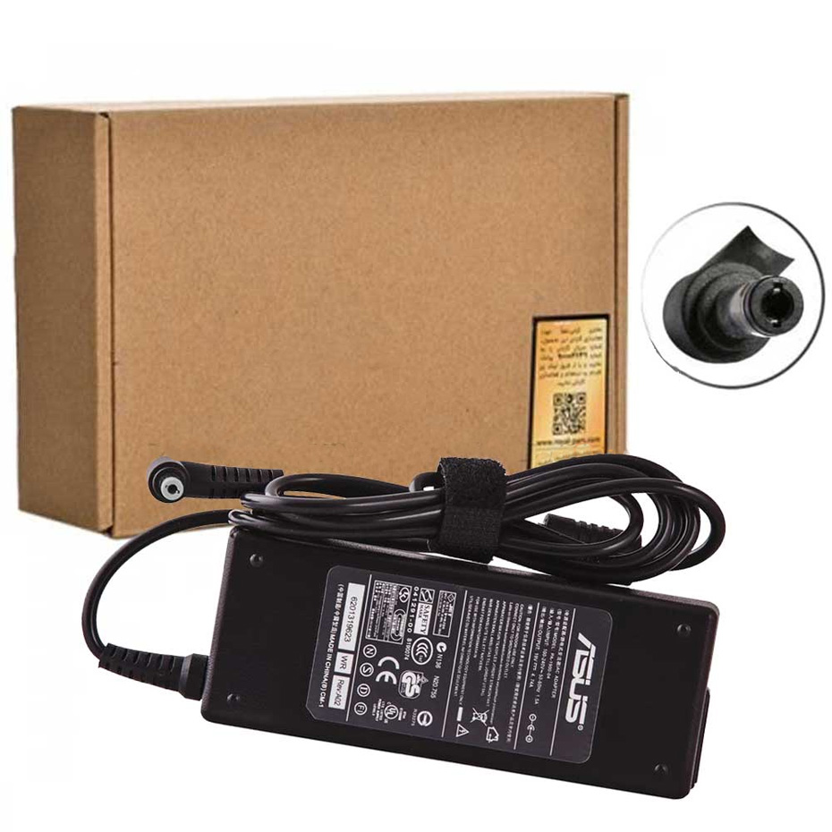 شارژر لپ تاپ ایسوس مدل RO ASUS 19Volt 4.74Amper مستطیل فیش گرد