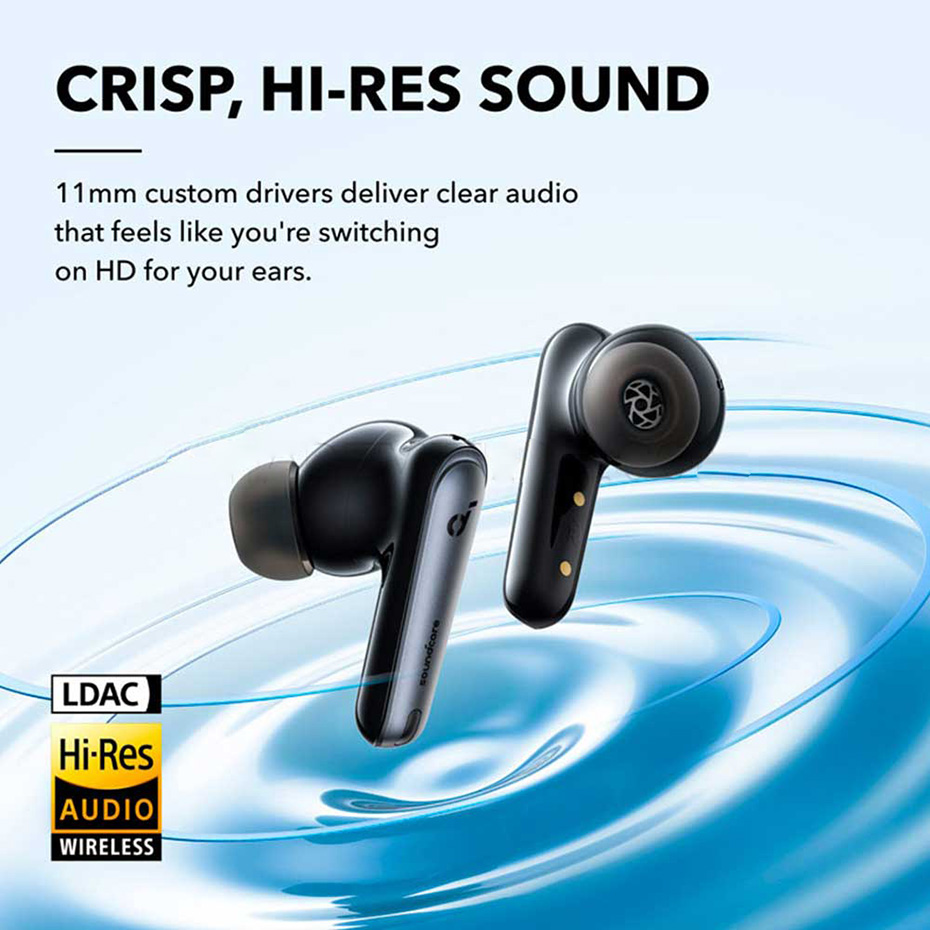 ابعاد ایرپاد انکر مدل ANKER Soundcore A3947H31 Liberty 4 NC آبی