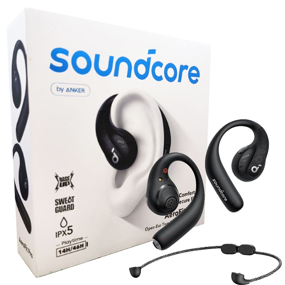 خرید ایرپاد انکر مدل ANKER Soundcore A3871H11 AeroFit Pro مشکی