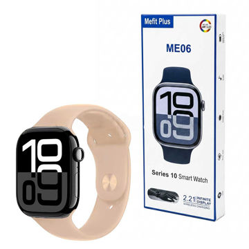 خرید ساعت هوشمند طرح اپل واچ سری 10 مدل Mefit Plus ME06 طلایی