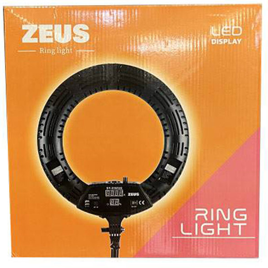 رینگ لایت 18 اینچ قطر 45 سانت توان 100 وات  بدون سه پایه جعبه نارنجی