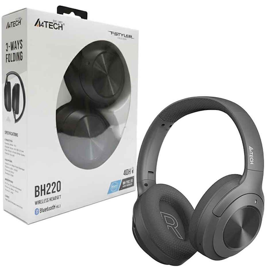 خرید هدست بلوتوثی رم خور ایفورتک مدل A4TECH BH-220 مشکی