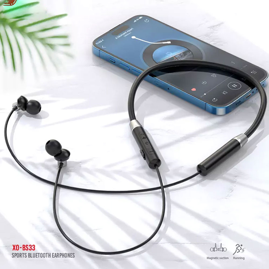 ابعاد هدست بلوتوثی گردنی ایکس او مدل XO BS33 مشکی
