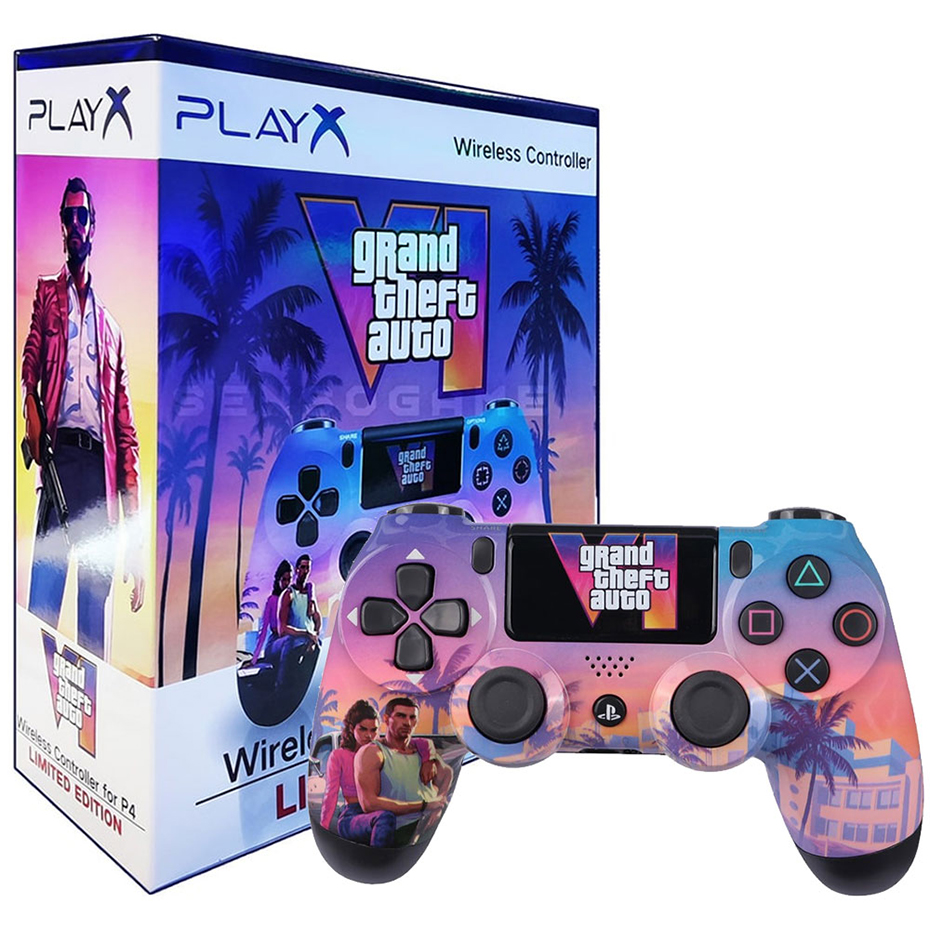 خرید دسته بازی طرح PS4 PLAY X GTA VI