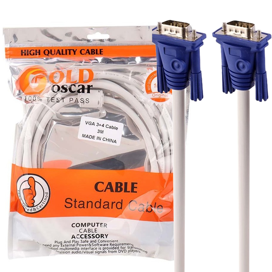 کابل مانیتور گلد اسکار مدل Gold OSCAR VGA 3+4 طول 1.5 متر