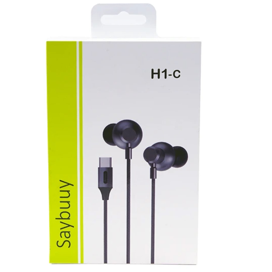 هندزفری تایپ سی سی بای مدل SAYBUUY TYPE-C H1-C مشکی