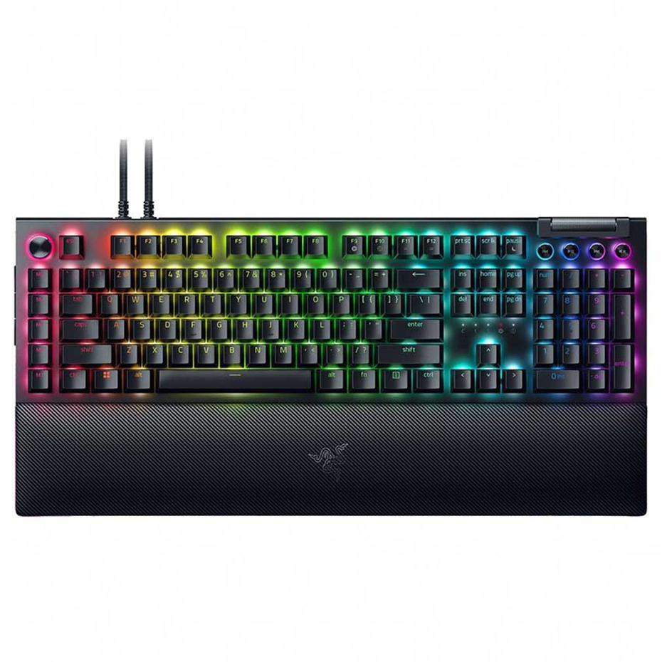 قیمت کیبورد سیم دار گیمینگ ریزر مدل RAZER BLACKWIDOW V4 PRO مشکی