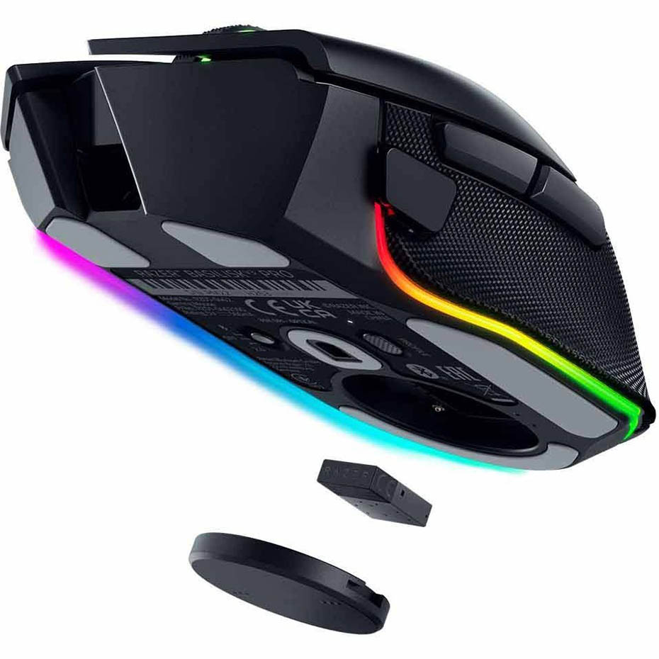 مشخصات ماوس بی سیم گیمینگ ریزر مدل RAZER BASILISK V3 PRO مشکی
