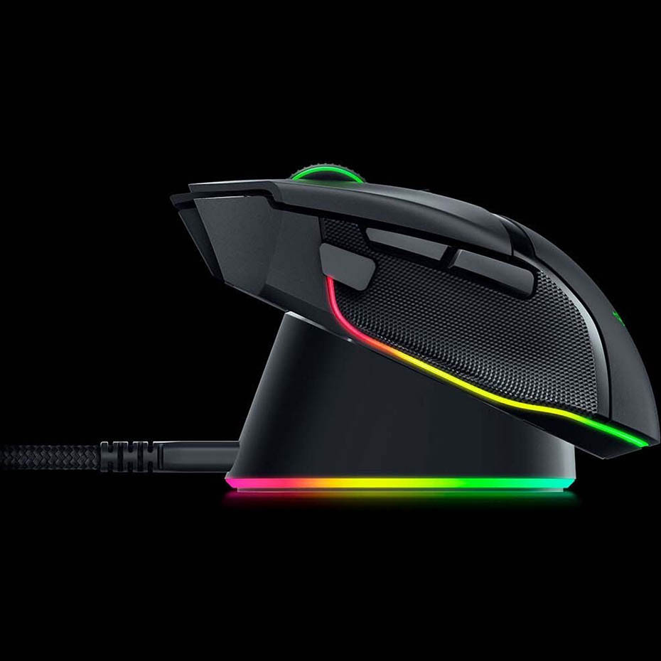 جزییات ماوس بی سیم گیمینگ ریزر مدل RAZER BASILISK V3 PRO مشکی