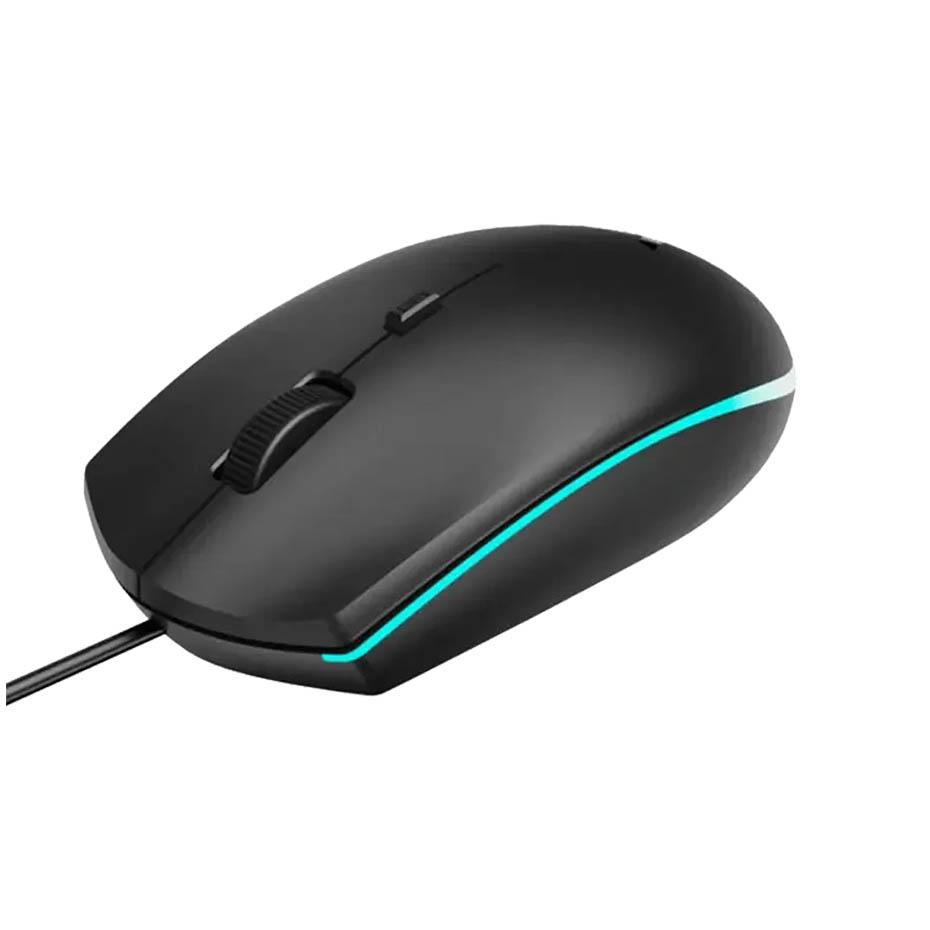 ابعاد ماوس سیم دار گیمینگ رپو مدل RAPOO V11S مشکی
