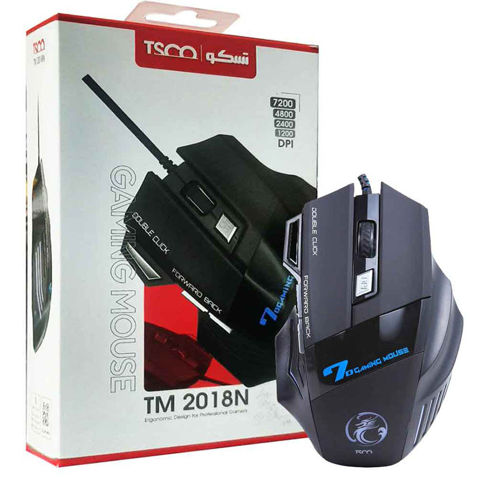 خرید ماوس سیم دار گیمینگ تسکو مدل TSCO TM2018
