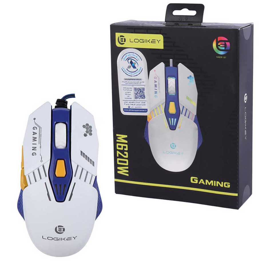 خرید ماوس سیم دار گیمینگ لاجی کی مدل LOGIKEY M620W