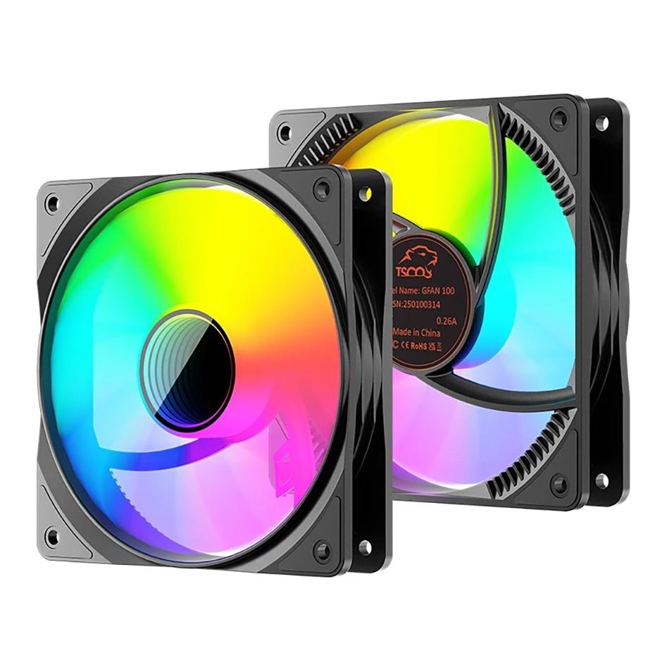 ابعاد فن کیس گیمینگ تسکو مدل TSCO GFAN100 مشکی