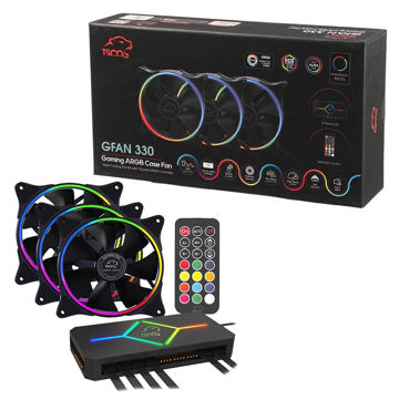خرید فن کیس گیمینگ 3 عددی تسکو مدل TSCO GFAN 330