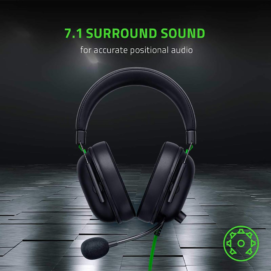 جزییات گیمینگ سیم دار ریزر مدل RAZER BlackShark V2 X مشکی