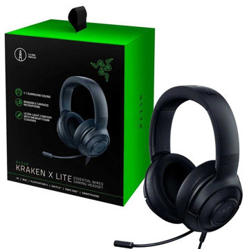خرید هدست سیم دار گیمینگ ریزر مدل RAZER KRAKEN X LITE مشکی