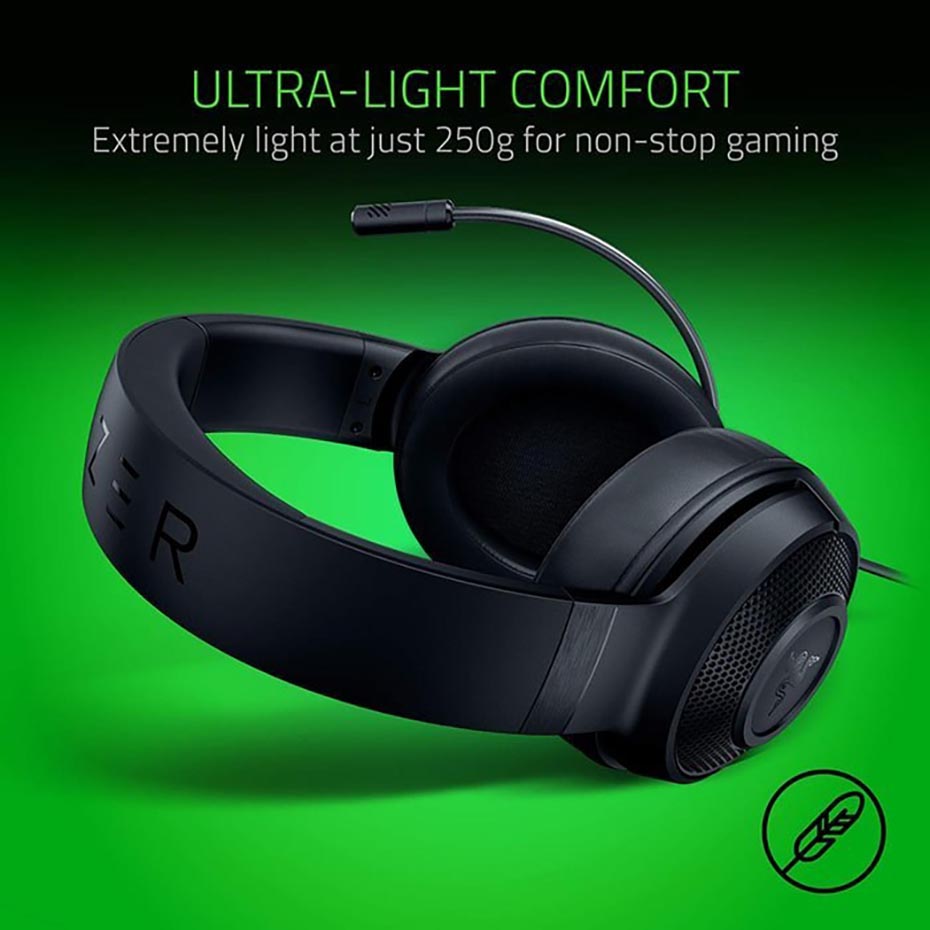 جزییات هدست سیم دار گیمینگ ریزر مدل RAZER KRAKEN X LITE مشکی