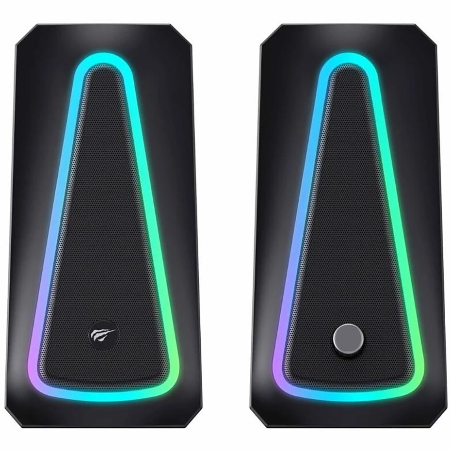 قیمت اسپیکر گیمینگ دوتکه لپ تاپ هویت مدل HAVIT SK208 PRO RGB Light مشکی