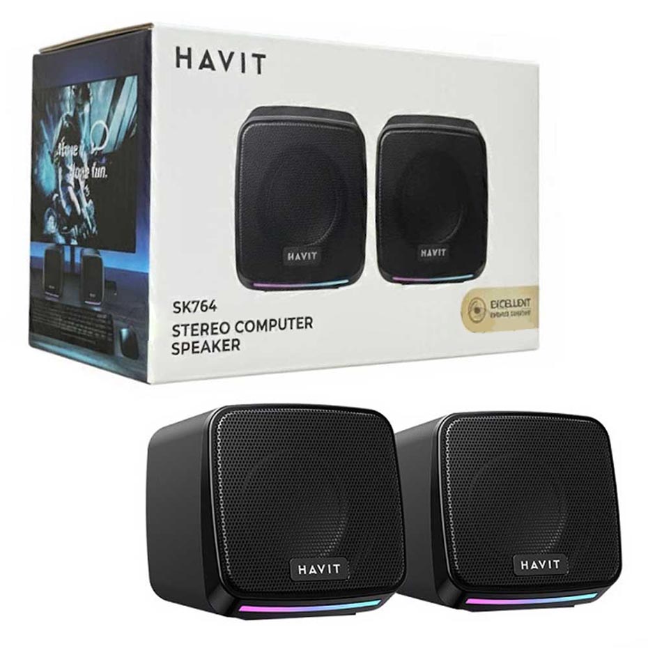 خرید اسپیکر دوتکه لپتاپ مدل HAVIT SK764 مشکی