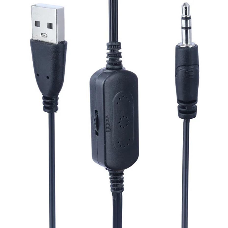 کابل اسپیکر دوتکه لپتاپ مدل HAVIT SK764 مشکی