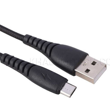 کابل شارژ میکرو طرح سامسونگ مدل SAMSUNG Micro USB V8 مشکی طول 1 متر