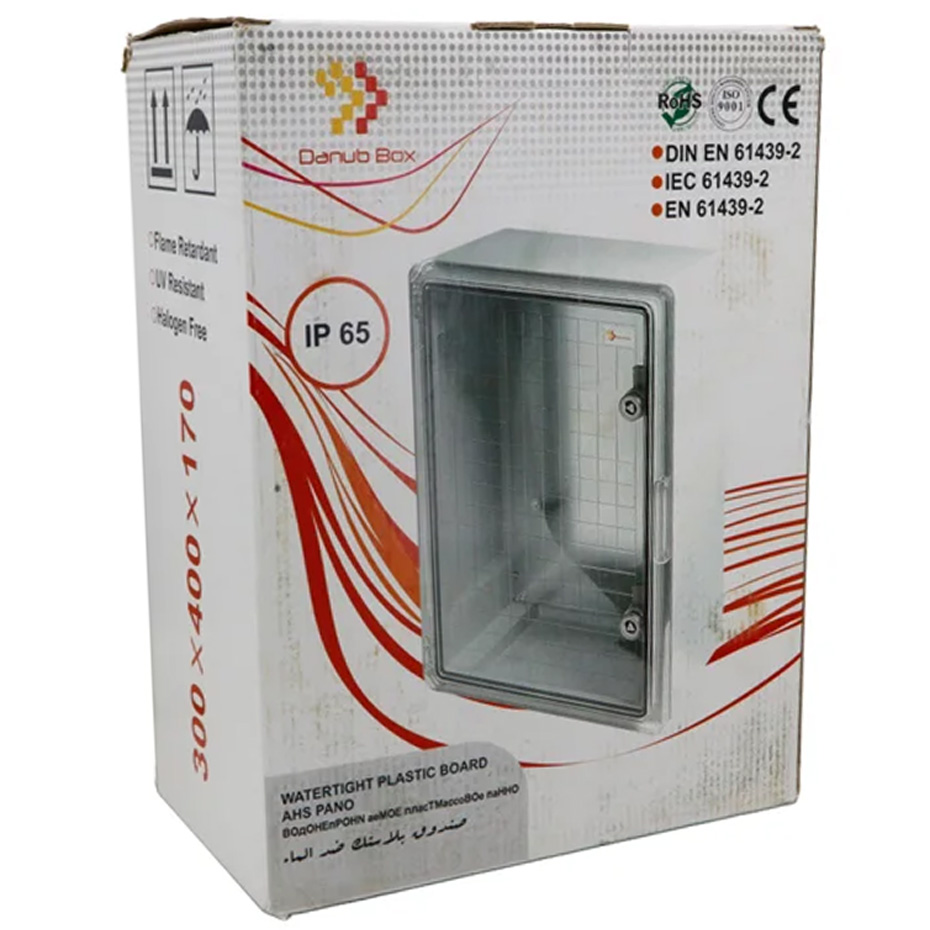 تابلو برق روکار 30 در 40 عمق 17 سانت برند دانوب ABC ضد آب IP65
