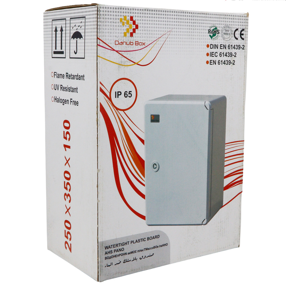 تابلو برق روکار 25 در 35 عمق 15 سانت برند دانوب ABC ضد آب IP65