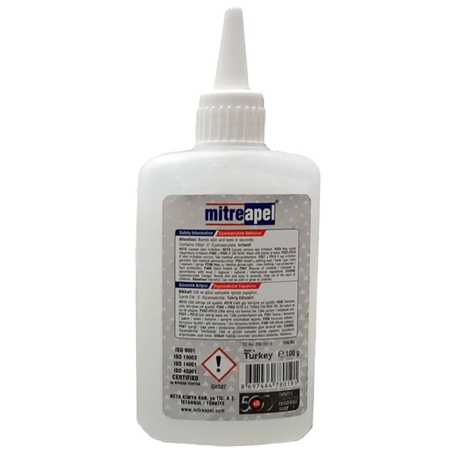 مایع تکی چسب 123 میتراپل وزن 100 گرم Mitre apel