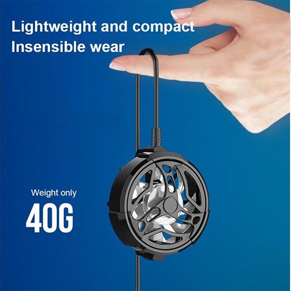 ابعاد فن خنک کننده موبایل مدل Mobile Fan AL-01