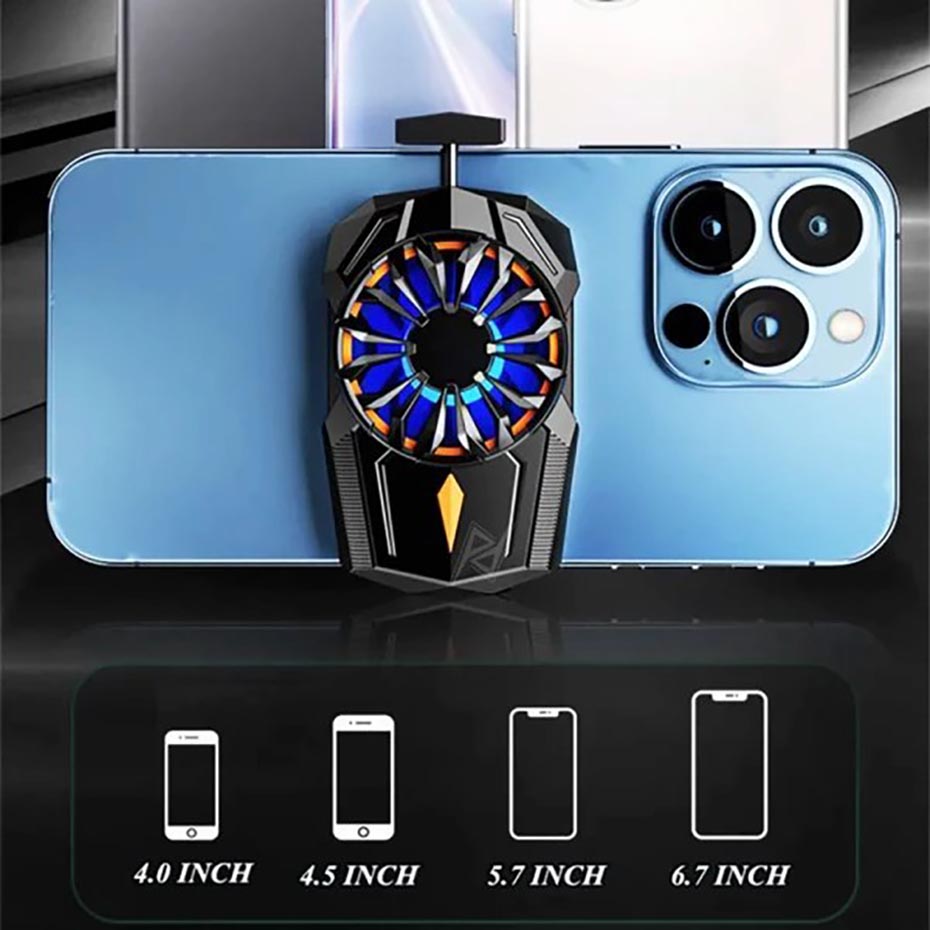 جزییات فن خنک کننده موبایل مدل S-08 مشکی