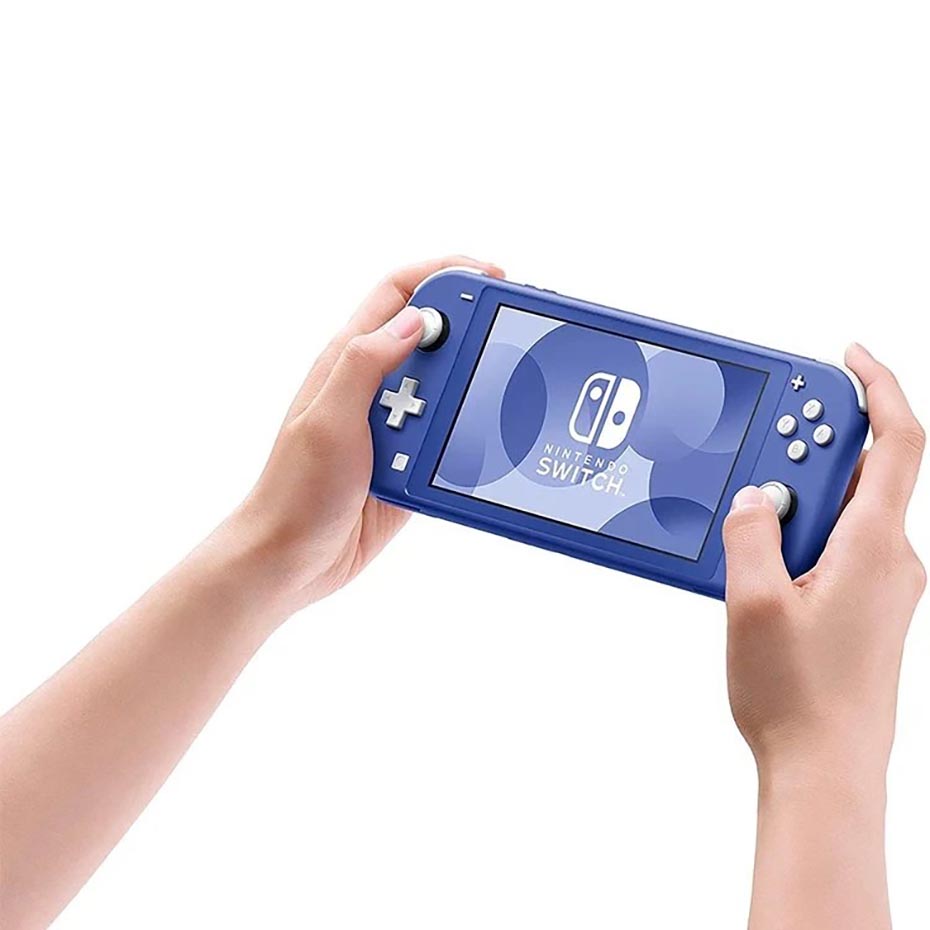 ابعاد کنسول بازی Nintendo Switch Lite آبی