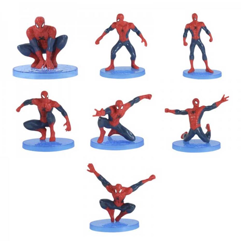 خرید اکشن فیگور طرح SPIDER MAN پایه آبی