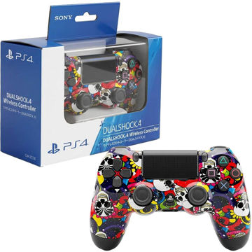 خرید دسته بازی سونی مدل SONY DUALSHOCK PS4 طرح اسکلت فانتزی