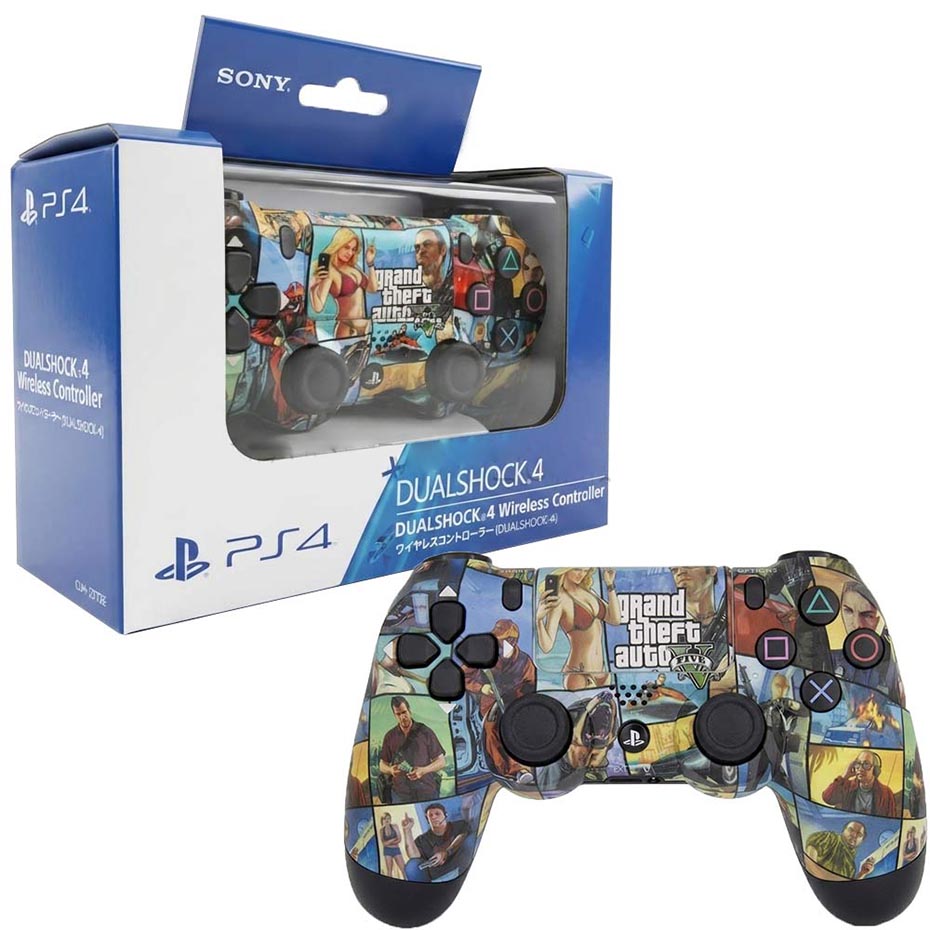 خرید دسته بازی سونی مدل SONY DUALSHOCK PS4 طرح GTA V