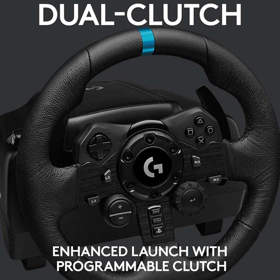 مشخصات دسته فرمان بازی لاجیتک مدل LOGITECH G923 PS5/PS4 مشکی