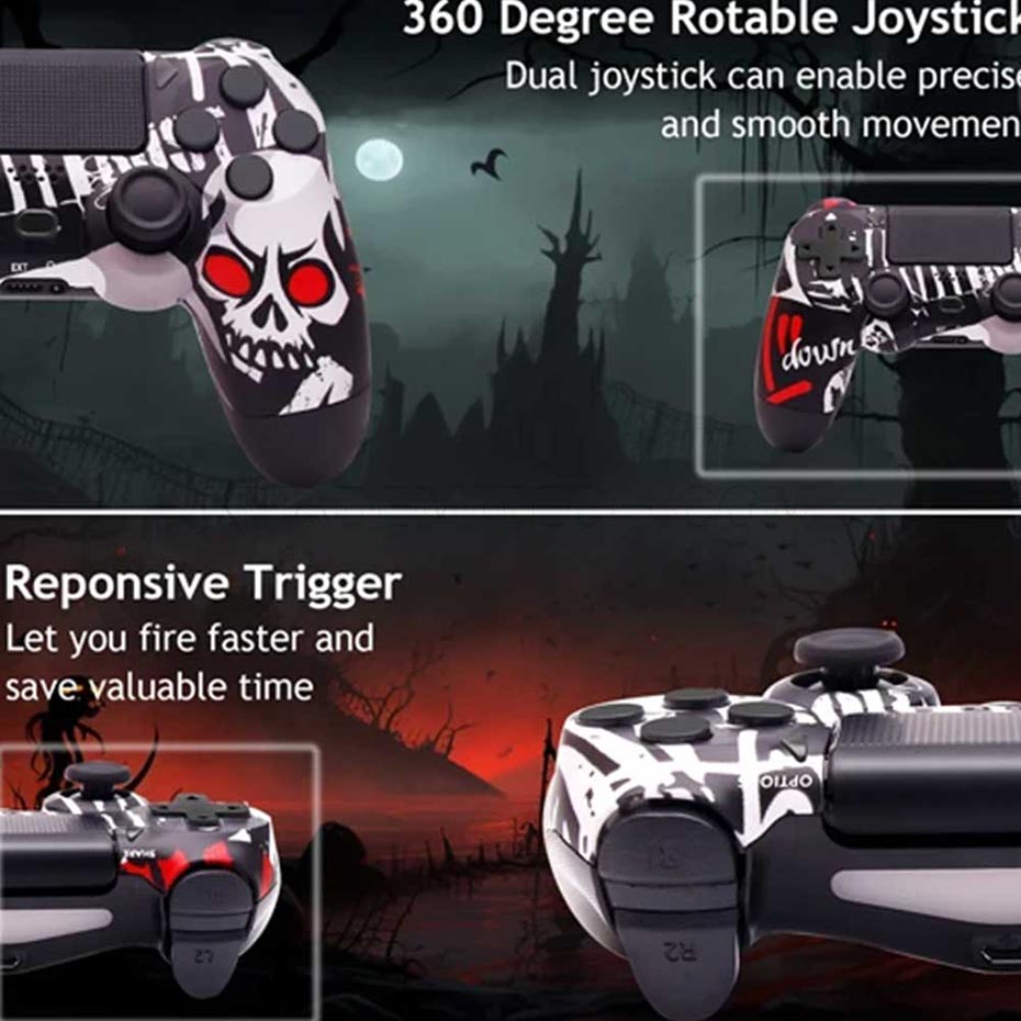 قیمت دسته بازی سونی مدل SONY PS4 DualShock4 High COPY طرح اسکلت