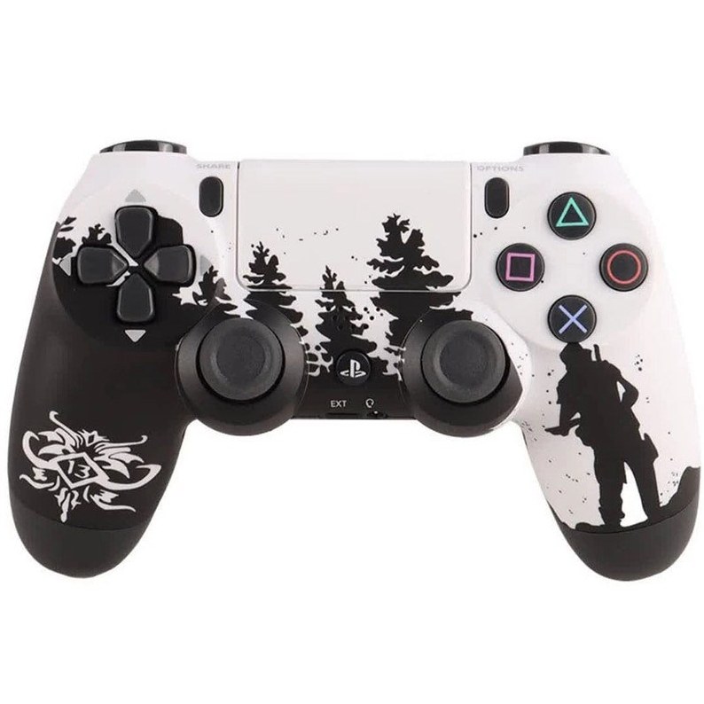 خرید دسته بازی PS4 طرح Last Of Us سفید مشکی