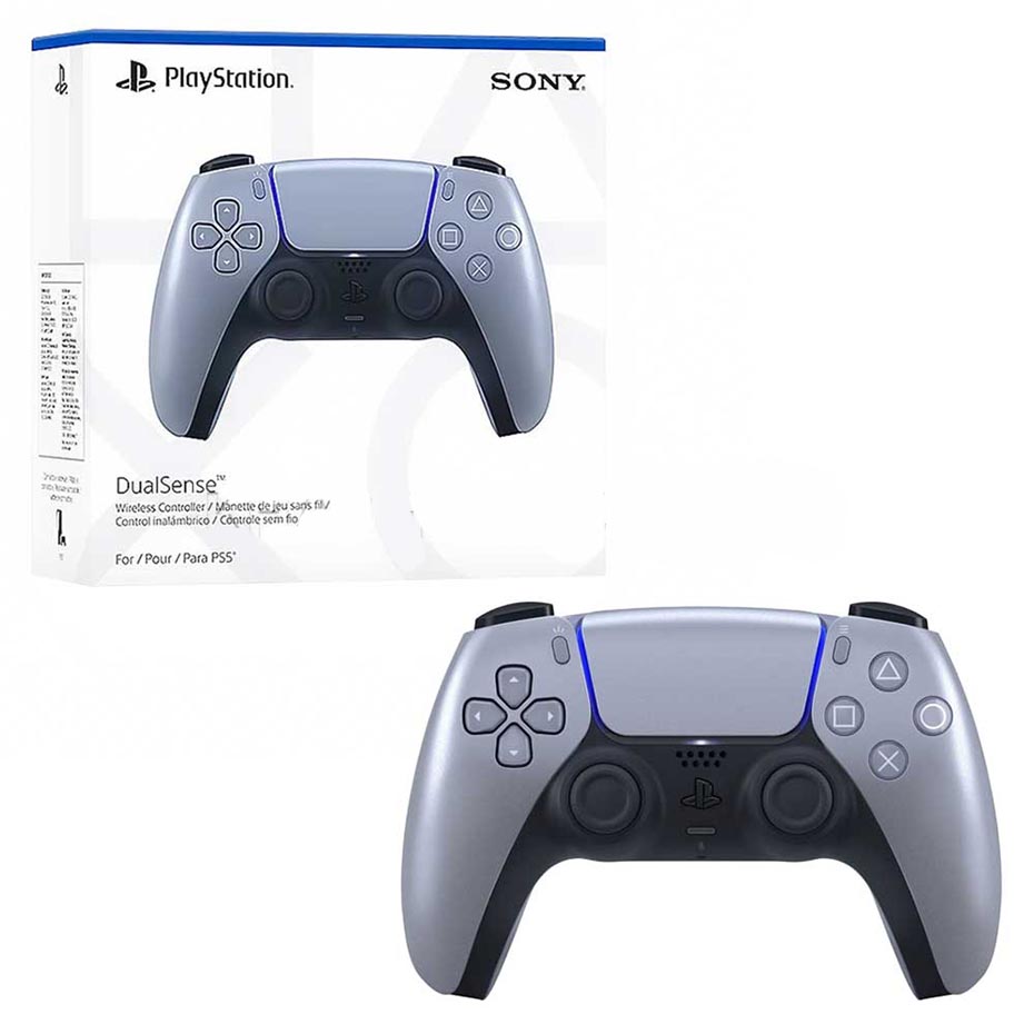 خرید دسته بازی پلی استیشن 5 سونی مدل SONY DualSense Playstation نقره ای متالیک